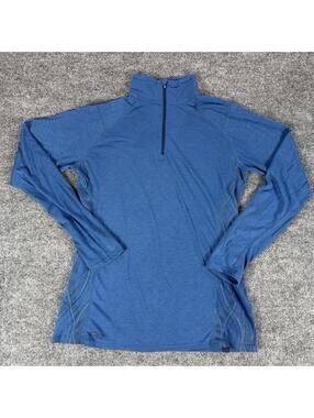 Outdoor Research Women's Blue Long Sleeve Half Zip Pullover - Activewear Running